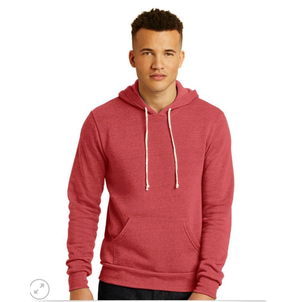 NWOT Alternative Men's Heather Red Pullover Hoodie Size M